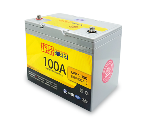 장수배터리 LFP리튬인산철 대용량 다용도 배터리 LFP-12100 (12V100Ah)