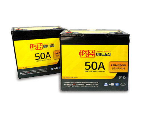 장수배터리 LFP리튬인산철 전동휠체어용 배터리 LFP-1250W (12V50Ah)